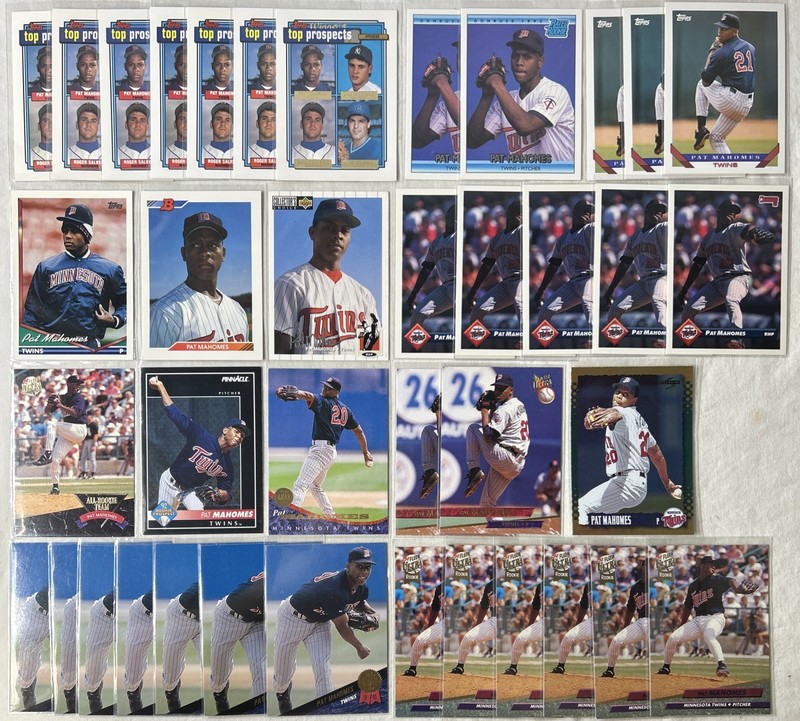 Pat Mahomes Minnesota Twins Baseball Lot Of 29 Trading Cards