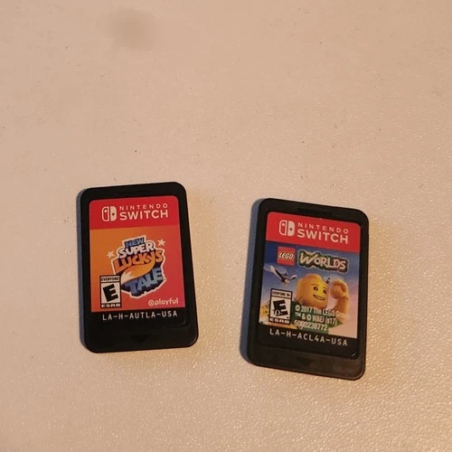 New Super Lucky's Tale & LEGO Worlds Nintendo Switch Game Lot, Cartridges only