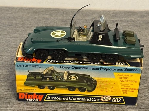 Dinky 602 Armoured Command Car In Original Box - Gerry Anderson 1976