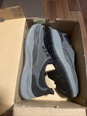 NEW Sketchers Men Black Canvas Swift Fit Sneaker Memory Foam Tennis Shoe Sz 11