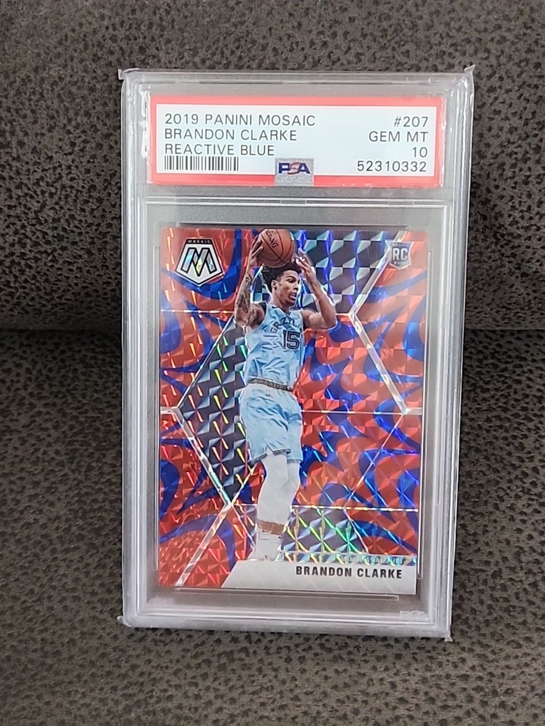 2019 Panini Mosaic Cameron Johnson #203 Reactive Blue Prizm PSA 10 Gem Nuggets
