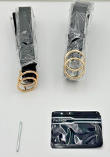 Womens Black and Gold Color Belt Set. bin 12