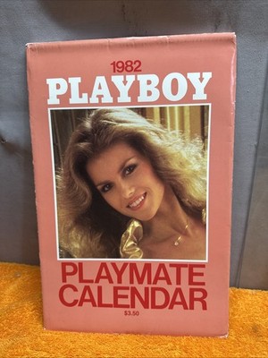 B Vintage 1982 Playboy Playmate Pin Up Calendar In Sleeve & In Tact 12.5 Tx8.5 W