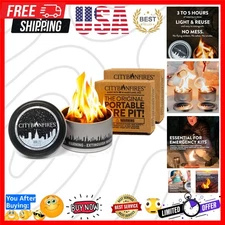 Portable Mini Fire Pit 2-Pack - Ideal for S'mores & Hassle-Free Gatherings