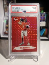 PSA 9 JOE BURROW 2022 ZENITH  ( 1992 Pacific - RED ) Cincinatti Bengals NFL