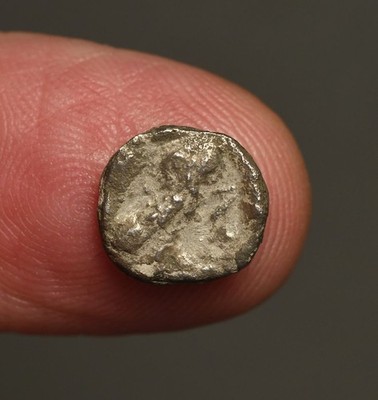 G54-37 ARABIA, SABA'. ¼ unit, imitating Athens -- Athena , cheek