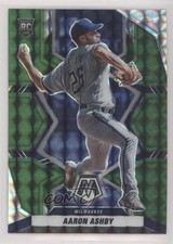 2022 Panini Mosaic Rookies Green Mosaic Prizm Aaron Ashby #231 0b2