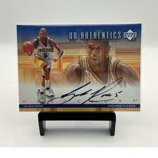 2000-01 Upper Deck Hardcourt Jalen Rose #JR Pacers UD Authentics Auto