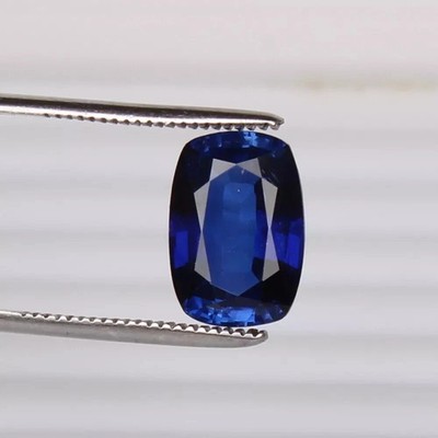 Royal Ceylon Loose Blue Sapphire 7.10 Ct. Cushion Cut Precious Finest Gemstone
