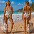 BNWT CAMILLA TIE BACK V NECK ONE PIECE SWIMSUIT SIZE SMALL C/D CUP RRP $329