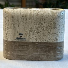 Waterstone Inc Genuine Solid Marble b4 Slots Toothbrush Holder Mexico-Free Ship-