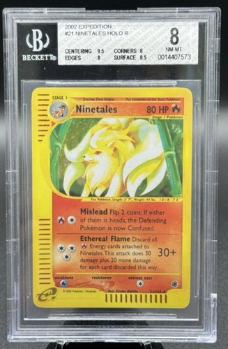 Ninetales graded BGS 8 for sale on eBay