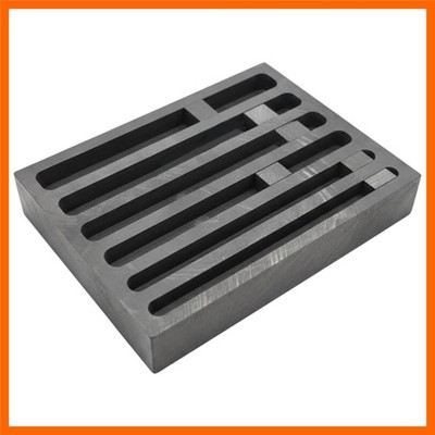 Graphite Ingot Mold for Gold, Silver, Copper - Reusable Long Bar Crucible for...