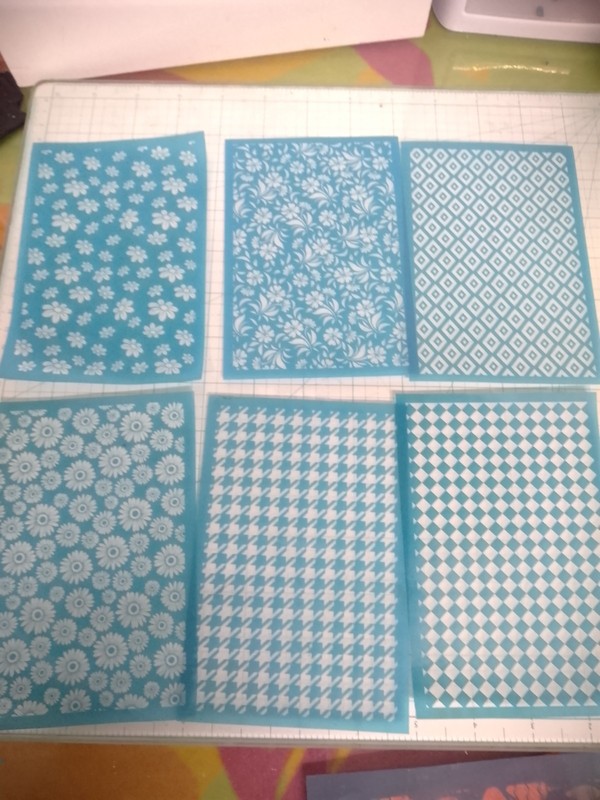Polymer Clay Silk Screen,12 Piece Silk Screen Stencils Reusable,Star,Flower
