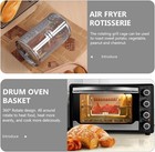 Rotatable Grilled Cage Air Fryer Oven Basket,360 Degree Heating Rotating Cage — photo 2