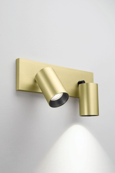 Deckenstrahler KüChe Messing Schwenkbar Aluminium H:12,5 Cm GU10 Spotlampe Flur-image