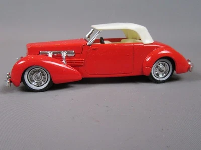 D850 Vintage 1978 Matchbox YY18 UK Cord 812 Supercharged 1937 Rouge 1:43 - Photo 1/4
