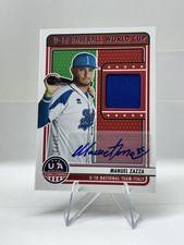 2023 Panini Stars & Stripes - Manuel Zazza - Team Italy Auto Relic 22 /72 U18-MZ