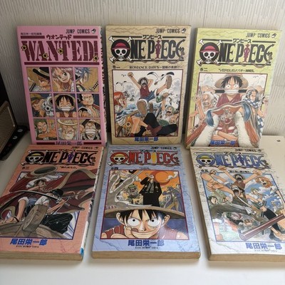 One Piece Vol.1-5set 1st Print With Wanted 1st Print Manga Comic
