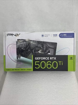 PNY NVIDIA GeForce RTX  5060 Ti 16GB OC Dual Fan Graphics Card