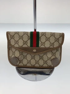 GUCCI Pochette Toile BRW Motif Allover 89.01.021 Sac Toile du Japon "984