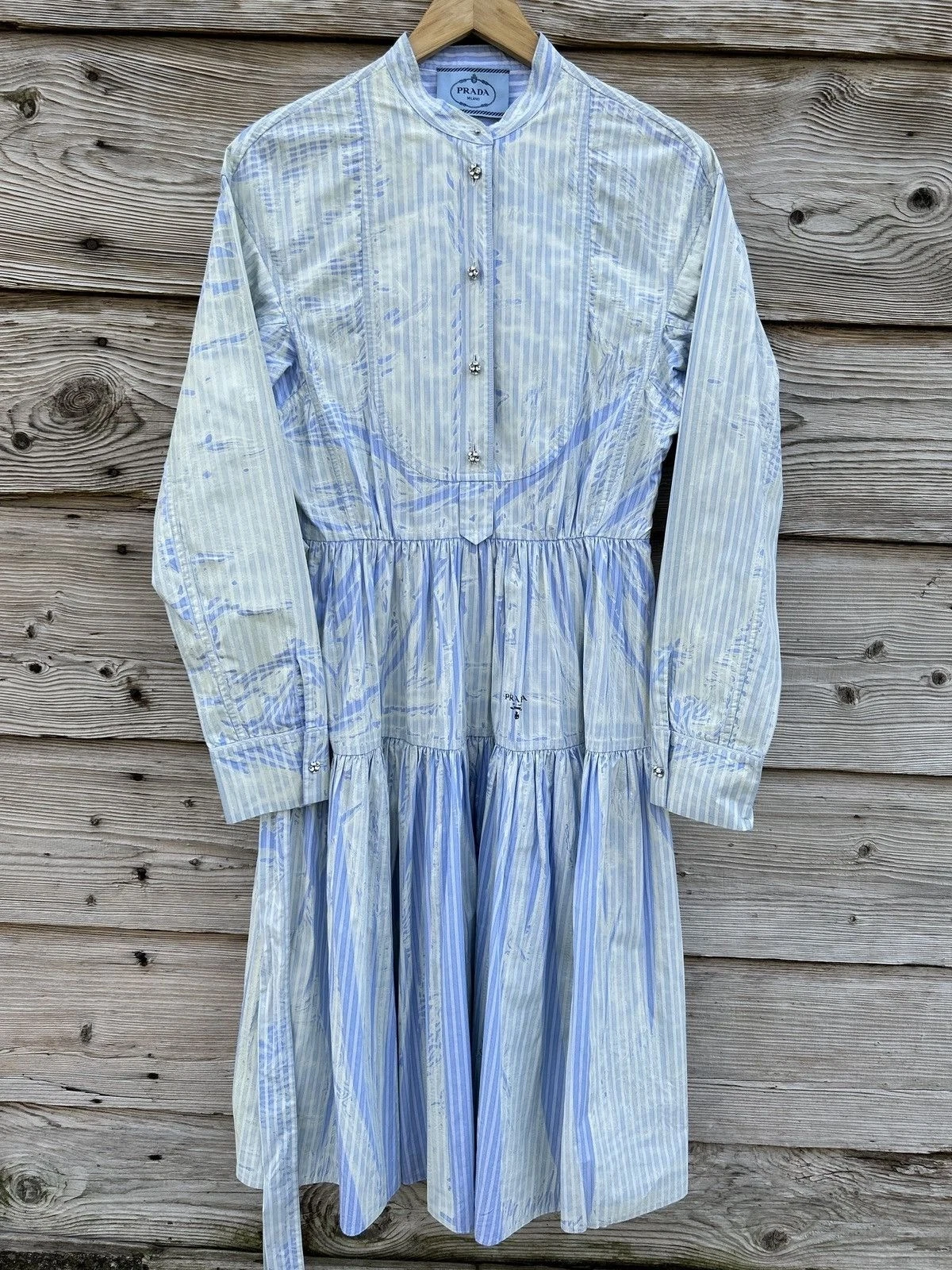 Prada — Prada Gorgeous Belted Midi Dress Size 42