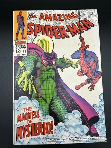 Amazing Spider-Man #66 Raw 9.2 NM- Mysterio Romita High Grade Silver Age