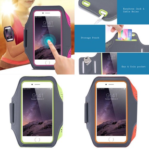 Universal Breathable Sports Armband Arm Band Mobile Phone Holder Strap 5-6.5'' - 第 1/8 張圖片