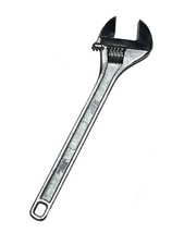24" Adjustable Spanner Heavy Duty Extra Large Monkey Wrench Jumbo 2ft Long