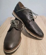 Hush Puppies Moyen Titan Men 8.5 Dark Brown Leather Casual Oxfords Shoes