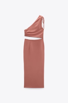 zara draped asymmetric dress NWT ZARA DRAPED ASYMMETRIC DRESS S