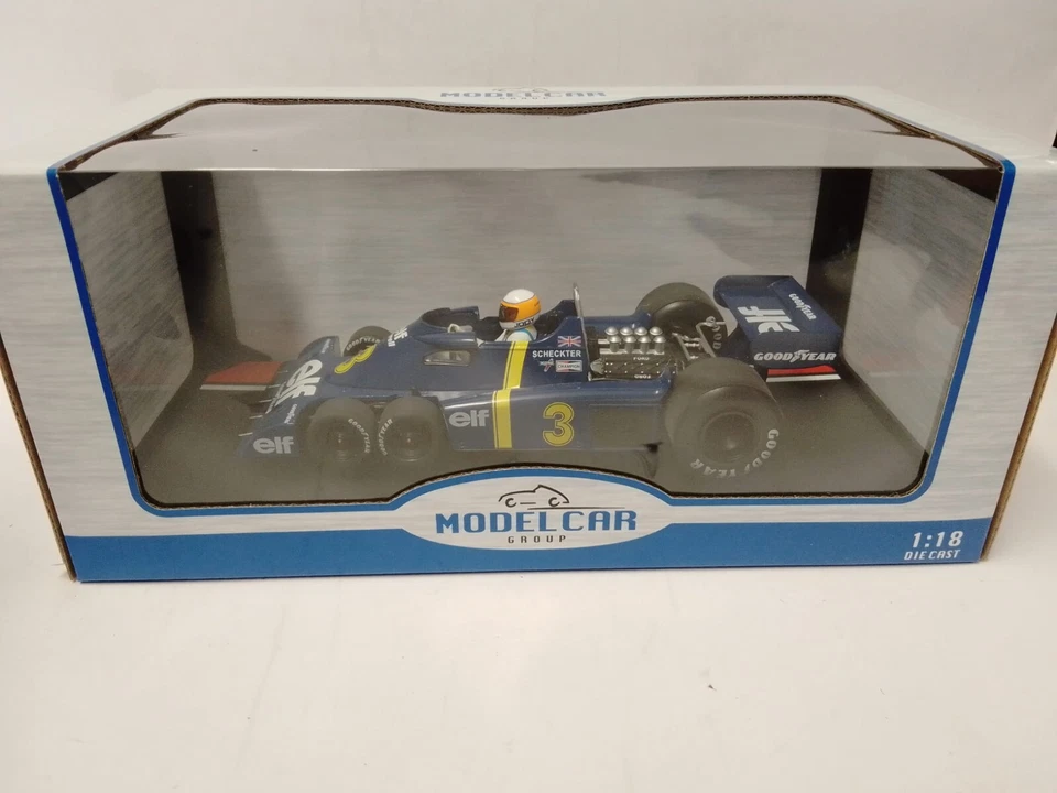 MCG Tyrrell P34/2 six wheels #3 Jody Scheckter Sweden GP 1976 1/18 MCG18614F - Immagine 2 di 3