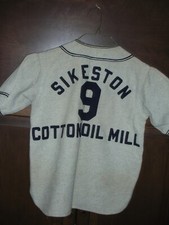 RARE SIKESTON, MO. WOOL LITTLE LEAGUE JERSEY, 1950'S, RAWLINGS