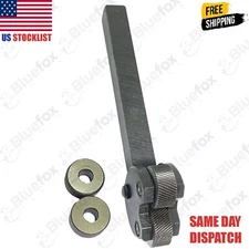 Pivot Head Lathe Knurling Tool Holder OAL 4-1/2' With Extra Knurl Pair 4 knurls