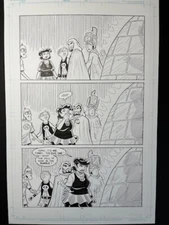 THE 3 GEEKS original Art! Signed by Writer/Artist/Creator Rich Koslowski! CGC