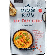 Passage to Asia Red Thai Curry Simmer Sauce - Gluten Free & Non-GMO - 7 oz