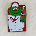 Vtg Boston Red Sox Mascot Green Monster Wally Coca-Cola Advertising Enamel Pin