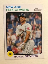 2022 Topps Heritage New Age Performers Rafael Devers Red Sox NAP6
