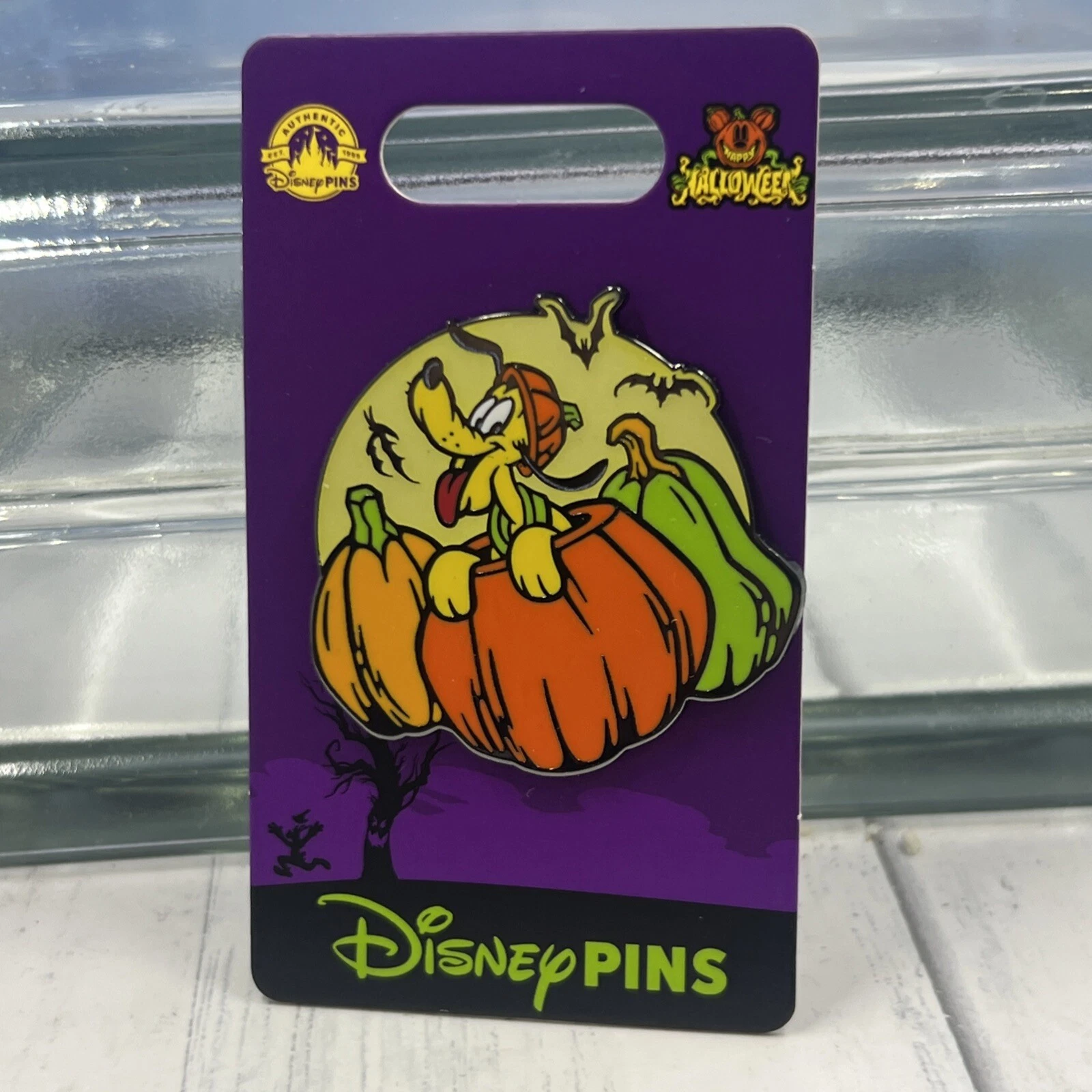 New Disney Pins 2024 Halloween Pluto In Pumpkin Patch Trading Pin