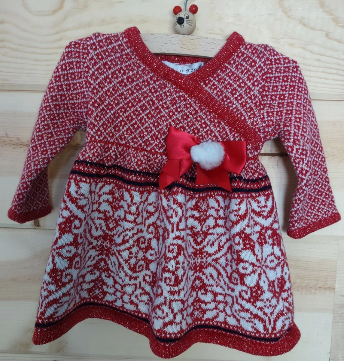 maggie and zoe christmas dress NEW Maggie & Zoe Red Dress + Hat 3-6 Months Christmas Holiday Snowflakes