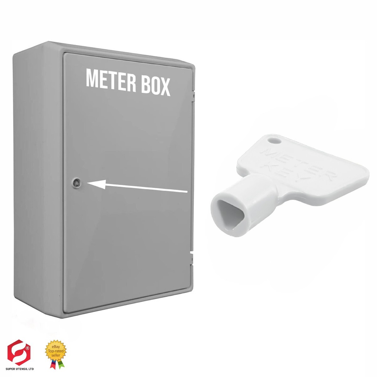 Meter Box Key 2 X Yellow PLA Plastic Gas/Electric S - Biodegradable ...