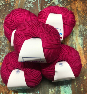 Lot of 5 Lana Gatto Pink Maxi Soft  Merino Wool 50g/90m Each #5240