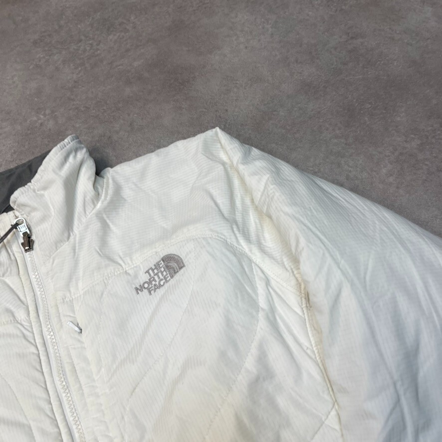 The North Face Puffer Jacket Womens Full Zip Lightweight Coat, White Medium image 4