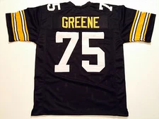UNSIGNED CUSTOM Sewn Stitched Joe Greene Black Jersey - M, L, XL, 2XL, 3XL