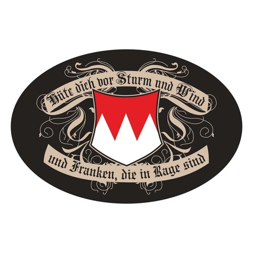 T-shirt Uomo Franken – Norimberga, Bamberga, Coburgo, Bayreuth, Kulmbach (taglia S)