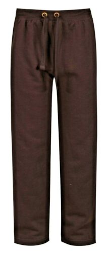 Pantalon de jogging marron pour enfants garçons filles pantalon de jogging bas plat âge 2 - 15 ans - Photo 1/4