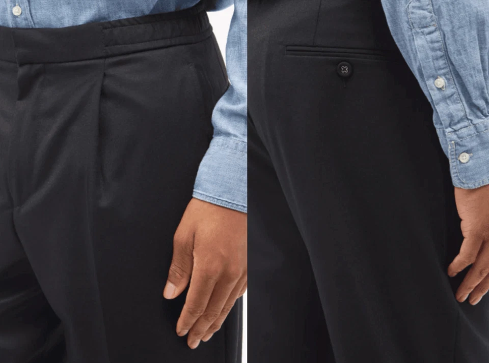 OFFICINE GÉNÉRALE Drew Wool-Twill Straight-Leg Trousers Tapered Hose Jog-Pants - Bild 4 von 4