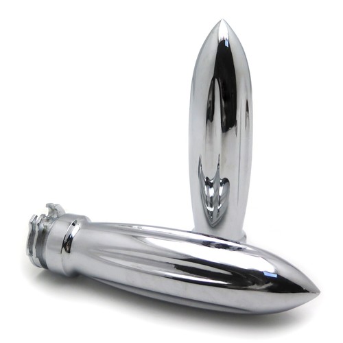 HongK Suzuki Yamaha Dual Cable Throttle Chrome 1" 25mm Handlebar Hand Grips - Picture 6 of 7