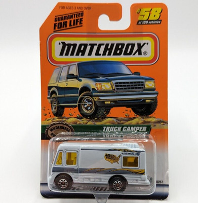Matchbox 1999 White Truck Camper #58 - Wilderness Adventure Series 12 - New!