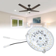 3.93 Inch LED Ceiling Fan Light AC 120V 18W 2000LM 3 Color JY